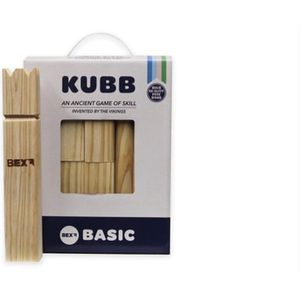 Bex Kubb spel - Basic - Formaat koning 25x4,5x4,5cm