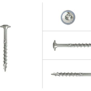 Wovar Tellerkopschroeven Verzinkt 6.0 x 60 mm Torx 30 | Doos 100 Stuks