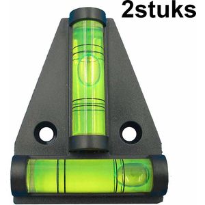 Waterpas - Kleine waterpas - Waterpas driehoek - Dubbele waterpas - 2-stuks - Stelwaterpas - Triangle Spirit Level Tool