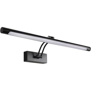 Spiegellamp - Spiegelverlichting Badkamer - Badkamerlamp LED - Mat Zwart - 55 cm - 230 V