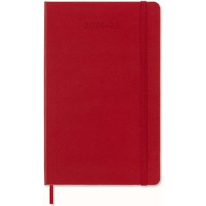 Moleskine 18 Maanden Agenda - 2024/25 - Wekelijks - Large - Harde Kaft - Rood