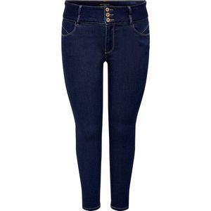 ONLY CARMAKOMA CARANNA HW SK ANK  DARK BLUE JEANS NOOS Dames Jeans - Maat 50