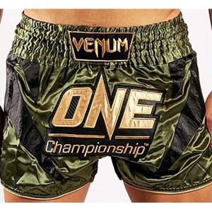 Venum x ONE FC Muay Thai Short Khaki Gold Maat Venum Kickboks Muay Thai Shorts: S - Kids 9/10 Jaar | Jeans maat 28