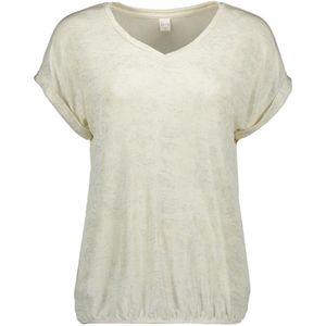 NED T-shirt Nox Ss Slinky Foil Vintage 25s4 U336 02 01 Ecru Dames Maat - M