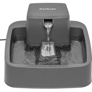 PetSafe Drinkwell® 1.8 litre Pet Fountain - Drinkfontein voor kleine honden en katten - Met vrijvallende waterstroom en verstelbare stroomsnelheid - 1,8 liter - Drinkfontein 1,8 liter