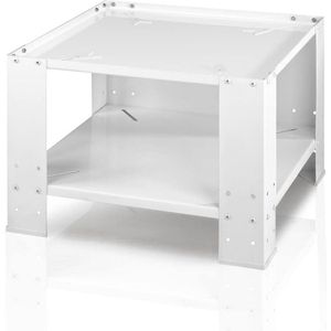 Wasmachine Ombouw - Opbouwmeubel - Kast Wasdroger - Meubel - Verhoger - Sokkel - Wit