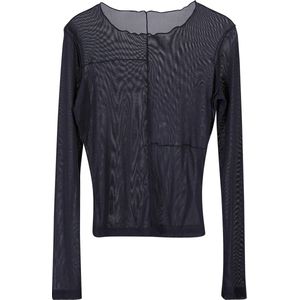 Urban Classics - Exposed Seam Mesh Longsleeve top - XS - Zwart