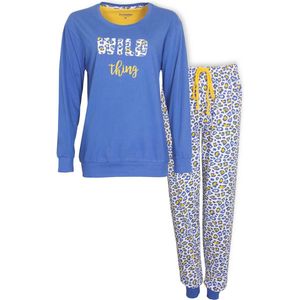 Irresistible Dames Pyjama - Katoen - Blauw - Maat XXL