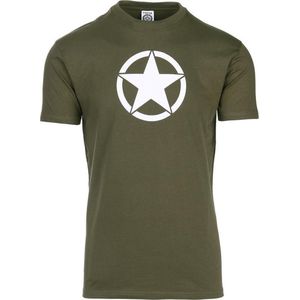 Fostex T-shirt legergroen met witte ster US Army