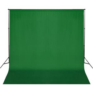 vidaXL Achtergrondsysteem 600x300 cm groen