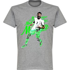 Mahrez Script T-Shirt - Grijs - M