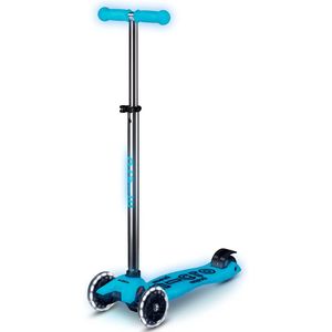 Micro mini micro deluxe flux LED | step / scooter in de kleur kristalblauw voor kinderen van 2 tot 5 jaar | max 50 kg