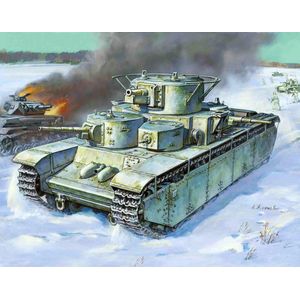 Zvezda - Soviet Tank T-35 (Zve6203) - modelbouwsets, hobbybouwspeelgoed voor kinderen, modelverf en accessoires