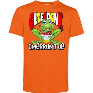 T-shirt kind Oeteldonk Omèrrumt Oe | Carnavalskleding kinderen | Carnaval Kostuum | Foute Party | Oranje | maat 164