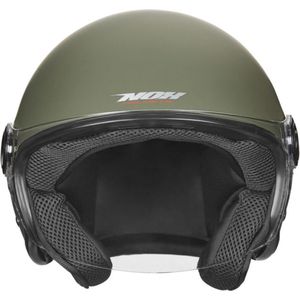 Army Groene Jethelm voor de scooter - Fashionhelm voor de bromscooter - Kaki Groene Jethelm - Scooterhelm - Snorfietshelm - L