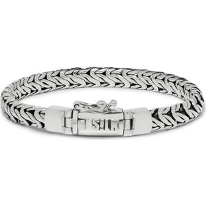 SILK Jewellery - Zilveren Armband - Connect - 396.21 - Maat 21,0