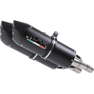 Gpr Exhaust Systems Furore Dual Zzr 1400 08-11 Gehomologeerde Slip On Uitlaatdemper Zwart Homologated