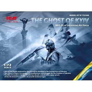 1:72 ICM 72140 The Ghost Of Kyiv MIG-29 Ukrainian Air Force Plastic Modelbouwpakket