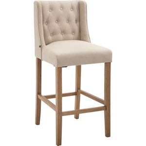 CLP Cassandra Barkruk - Stof creme antiek licht