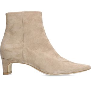 Manfield - Enkellaarsjes - Beige - Suède