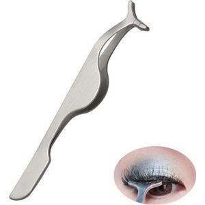 Wimperpincet | Pincet | Eyelash Applicator | Pincet Voor Nep Wimpers | METAAL | ZILVER