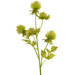 Kunstbloemen - Nepbloemen - Distel - Zijde - Groen - 66 cm