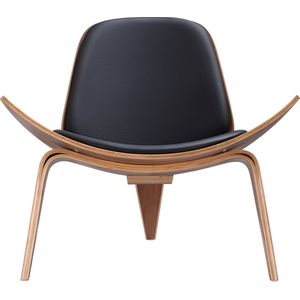 Lounge stoel - Moderne Scandinavische Stijl - Driepotige - Shell Stoel - Ash Multiplex Stof Bekleding- Woonkamer - Stoel - Meubels