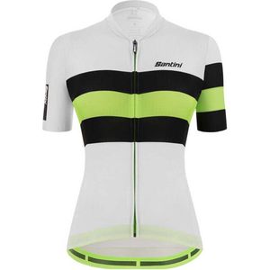 Santini Ecosleek Bengal Jersey Met Korte Mouwen Wit S Vrouw