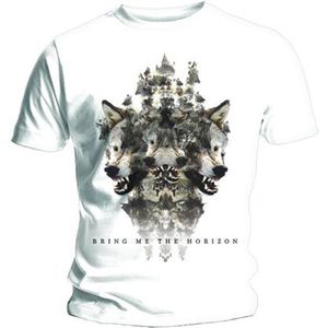 Bring Me The Horizon Heren Tshirt -XXL- Wolven Version 2 Wit