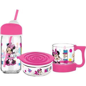 Minnie Mouse - Minnie Mouse 3 delige set (glas)