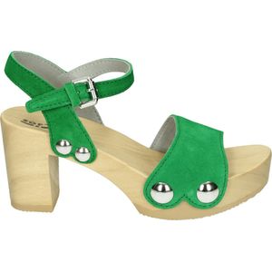 Softclox S3337 EILYN - Sandalen met hakDames Sandalen - Kleur: Groen - Maat: 41