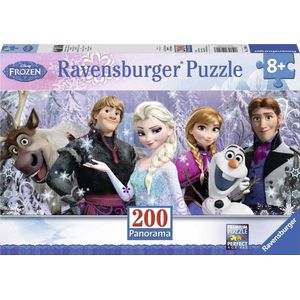 Ravensburger puzzel Disney Frozen. Arendelle in het eeuwige ijs. Panorama - Legpuzzel - 200 stukjes