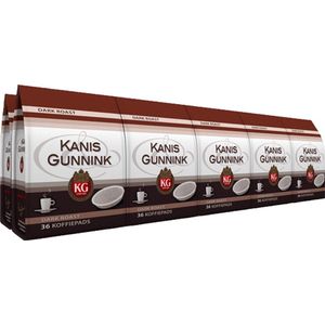 Kanis & Gunnink Dark Roast koffiepads - 10 x 36 pads