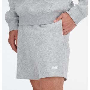 New Balance French Terry Short Heren Broek - ATHLETIC Grijs - Maat XL