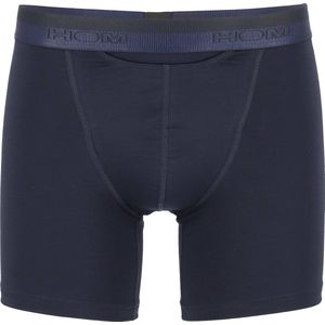 HOM HO1 long boxer briefs (1-pack) - heren boxer lang met horizontale gulp - navy blauw - Maat: XXL