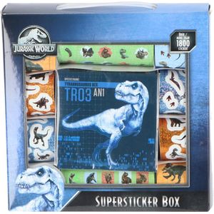 Jurassic World supersticker box - 1800 stickers - MEGA korting bij 2 doosjes - dino stickers - Dinosaurus Stickers - Dino - Jurassic World - Laptop