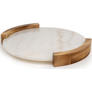 Bredemeijer - Serveerplank en dienblad Viggo marmer met hout