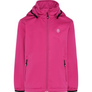 Color Kids - Softshell jas voor kinderen - Fleece voering - Festival Fuchsia - maat 104cm