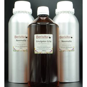 Neemolie 2x Liter & Emulgator Liter - Neem Olie Makkelijk Mixen voor Neemspray of Neemoplossing