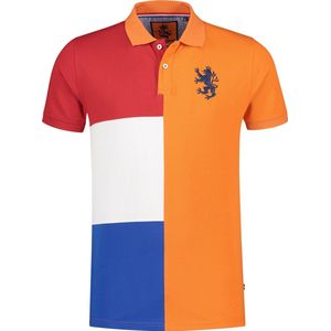 Hup Holland Hup - Polo – oranje polo - Korte Mouw - Oranje - Vlag - Paralympische Spelen - EK - WK - Formule 1 – oranje polo heren - Maat L