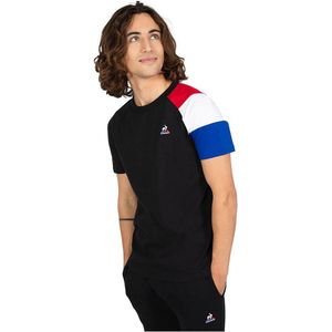 Le Coq Sportif Bat N°1 T-shirt Met Korte Mouwen Zwart S Man