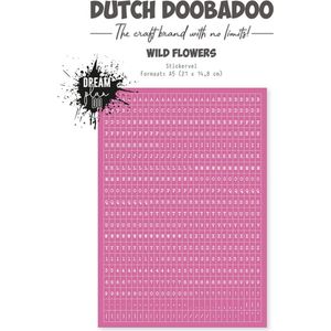 Dutch Doobadoo Dutch Sticker Wild Flower alfabet A5 491.200.030 (01-24)