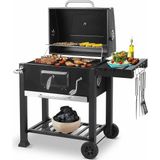 Luxe Houtskool BBQ Grill - Grote Trolley Barbecue met Wielen voor 5-10 Personen - Perfect voor Tuin - Camping & Outdoor Feesten
