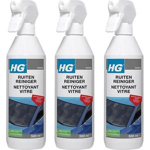 HG ruitenreiniger - 3 stuks + gratis KD spons