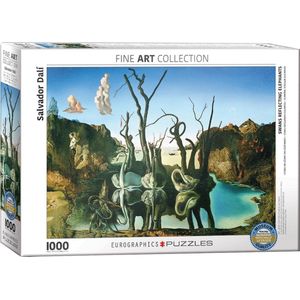 Eurographics puzzel Swans Reflecting Elephants - Salvador Dalí - 1000 stukjes