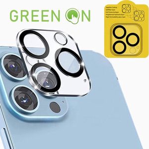 GREEN ON - Camera Bescherming - Protector - Geschikt voor IPhone 13 Black