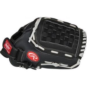 Rawlings - Honkbal - MLB - RSB125GB Honkbal Softbal Handschoen - Zwart/Grijs - 12,5 inch