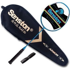 Ultra-Lict 100 % Graphit badmintonracket, carbon, badmintonracket, S330, veel talent, perfecte badmintonracket, met opbergtas