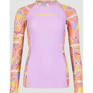 O'Neill - UV-Zwemshirt met lange mouwen voor vrouwen - Anglet - UPF50+ - Yellow Scarf - maat XS