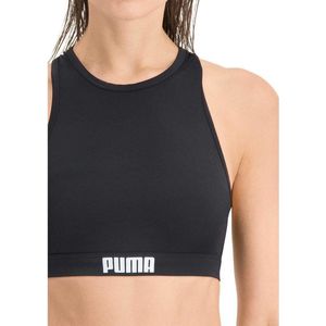 Puma Zwemtop Racerback Polyamide/elastaan Zwart Mt L